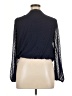 Mi ami 100% Polyester Blue Long Sleeve Blouse Size XL - photo 2
