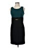 Studio One Color Block Teal Cocktail Dress Size 6 (petite) - photo 1