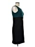 Studio One Color Block Teal Cocktail Dress Size 6 (petite) - photo 4