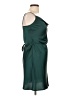 Shein 100% Polyester Solid Green Cocktail Dress Size L - photo 4