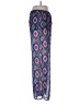 Derek Heart Print Blue Casual Pants Size L - photo 4