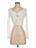 Shein Ivory Long Sleeve Top Size 4 - photo 1