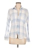 Vince. Plaid Blue Long Sleeve Button-Down Shirt Size M - photo 1