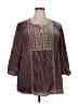 J.Jill Brown 3/4 Sleeve Blouse Size 2X - photo 1