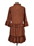 Unbranded 100% Polyester Polka Dots Brown Casual Dress Size M - photo 2