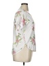 Assorted Brands Floral Ivory Short Sleeve T-Shirt Size XL - photo 4