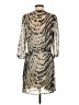 Express Animal Print Silver Cocktail Dress Size S - photo 2