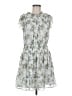 Ann Taylor LOFT 100% Polyester Floral Gray Casual Dress Size M - photo 1