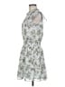 Ann Taylor LOFT 100% Polyester Floral Gray Casual Dress Size M - photo 5