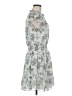 Ann Taylor LOFT 100% Polyester Floral Gray Casual Dress Size M - photo 4