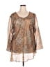 Avenue Brown 3/4 Sleeve Blouse Size 22 - 24 Plus - photo 1