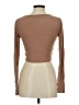 Shein 100% Polyester Brown Tan Long Sleeve Top Size 6 - photo 2