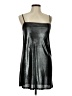 Audrey 3+1 100% Polyester Metallic Silver Cocktail Dress Size M - photo 1