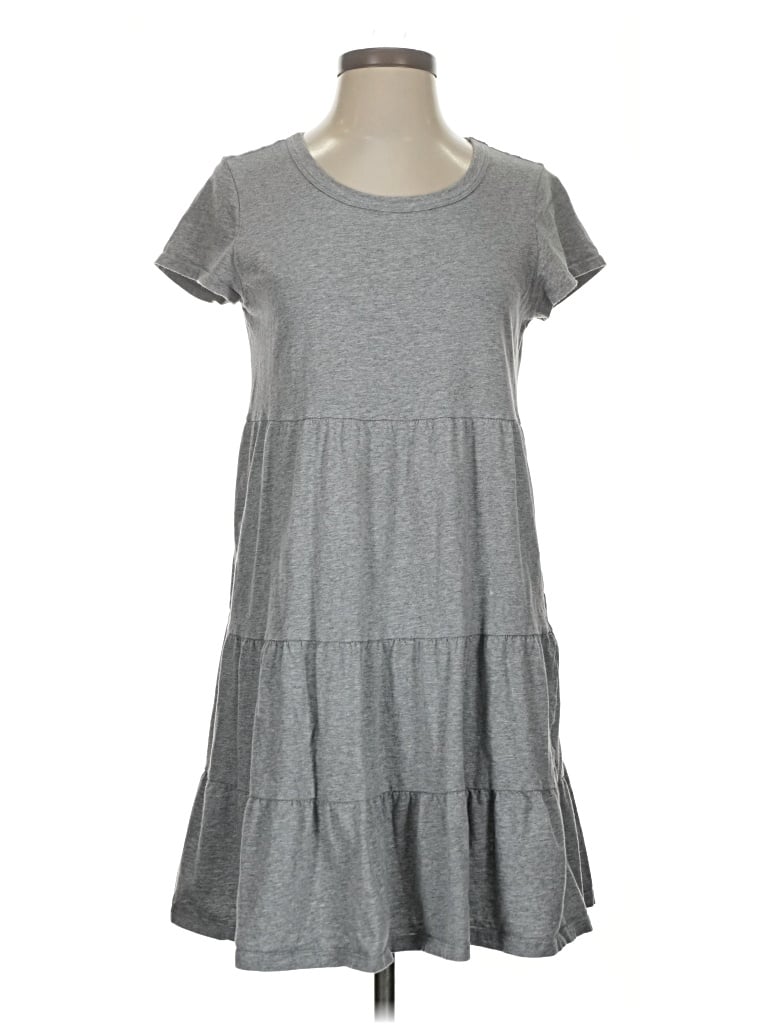 Pre-owned Time And Tru Casual Dress In Gray