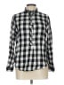 Gap Checkered-gingham Black Long Sleeve Button-Down Shirt Size L - photo 1