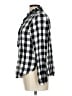 Gap Checkered-gingham Black Long Sleeve Button-Down Shirt Size L - photo 5
