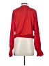 DKNY Jeans 100% Polyester Red Long Sleeve Blouse Size S - photo 2