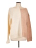 Hem & Thread Color Block Tan Pullover Sweater Size L - photo 1