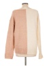 Hem & Thread Color Block Tan Pullover Sweater Size L - photo 2
