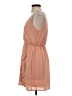 Buttons 100% Polyester Tan Cocktail Dress Size S - photo 5
