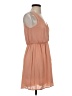 Buttons 100% Polyester Tan Cocktail Dress Size S - photo 4