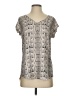 Express Gray Short Sleeve Blouse Size S - photo 1