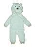 Quiltex 100% Polyester Blue Long Sleeve Onesie Size 6-9 mo - photo 1
