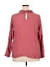 Jessy B 100% Polyester Burgundy Long Sleeve Blouse Size 2X - photo 2