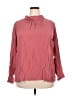 Jessy B 100% Polyester Burgundy Long Sleeve Blouse Size 2X - photo 1