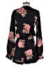 Blue Life 100% Rayon Floral Black Romper Size S - photo 2