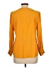 Talbots 100% Rayon Polka Dots Yellow 3/4 Sleeve Blouse Size L - photo 2