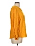Talbots 100% Rayon Polka Dots Yellow 3/4 Sleeve Blouse Size L - photo 4
