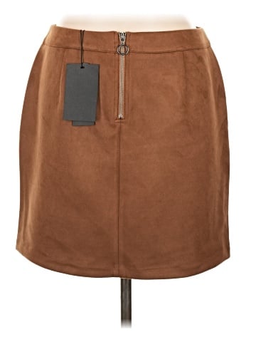 Vero Moda Faux Leather Skirt (view 2)