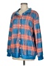Unbranded Blue Long Sleeve Button-Down Shirt Size M - photo 1