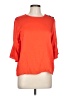 Gap 100% Viscose Orange Red 3/4 Sleeve Top Size L - photo 1
