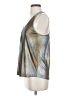 Le Superbe Metallic Silver Sleeveless Top Size XS - photo 5