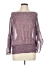 MICHAEL Michael Kors 100% Polyester Purple 3/4 Sleeve Top Size L - photo 1