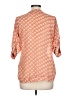 Angie 100% Polyester Orange 3/4 Sleeve Blouse Size L - photo 2