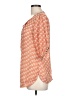 Angie 100% Polyester Orange 3/4 Sleeve Blouse Size L - photo 5