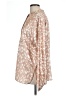 Black Label by Chico's 100% Polyester Animal Print Ivory Tan Long Sleeve Blouse Size L - photo 5