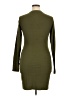 Twinth Solid Green Casual Dress Size XL - photo 2