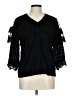 Joh Black 3/4 Sleeve Blouse Size L (estimated) - photo 1