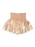 Koch 100% Polyester Metallic Gold Shorts Size S - photo 2
