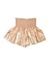 Koch 100% Polyester Metallic Gold Shorts Size S - photo 1