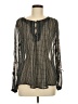 Lucky Brand Gray Long Sleeve Blouse Size M - photo 1