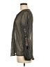 Lucky Brand Gray Long Sleeve Blouse Size M - photo 5