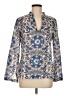 Tory Burch Blue Long Sleeve Blouse Size 6 - photo 1