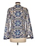 Tory Burch Blue Long Sleeve Blouse Size 6 - photo 2