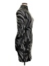 Tory Burch 100% Silk Graphic Gray Cocktail Dress Size S - photo 4
