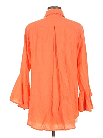 Boho Chic 3/4 Sleeve Button-Down Shirt (view 2)